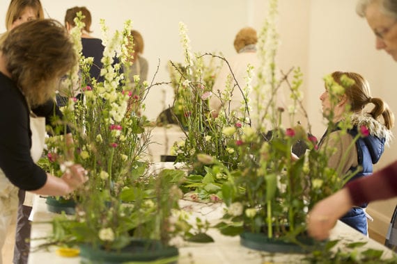Flower workshops at Swanton Morley House, Norfolk